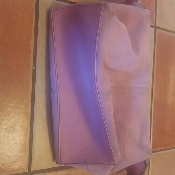 Liz Claiborne small pink leather suede bag - Picture 6 of 9